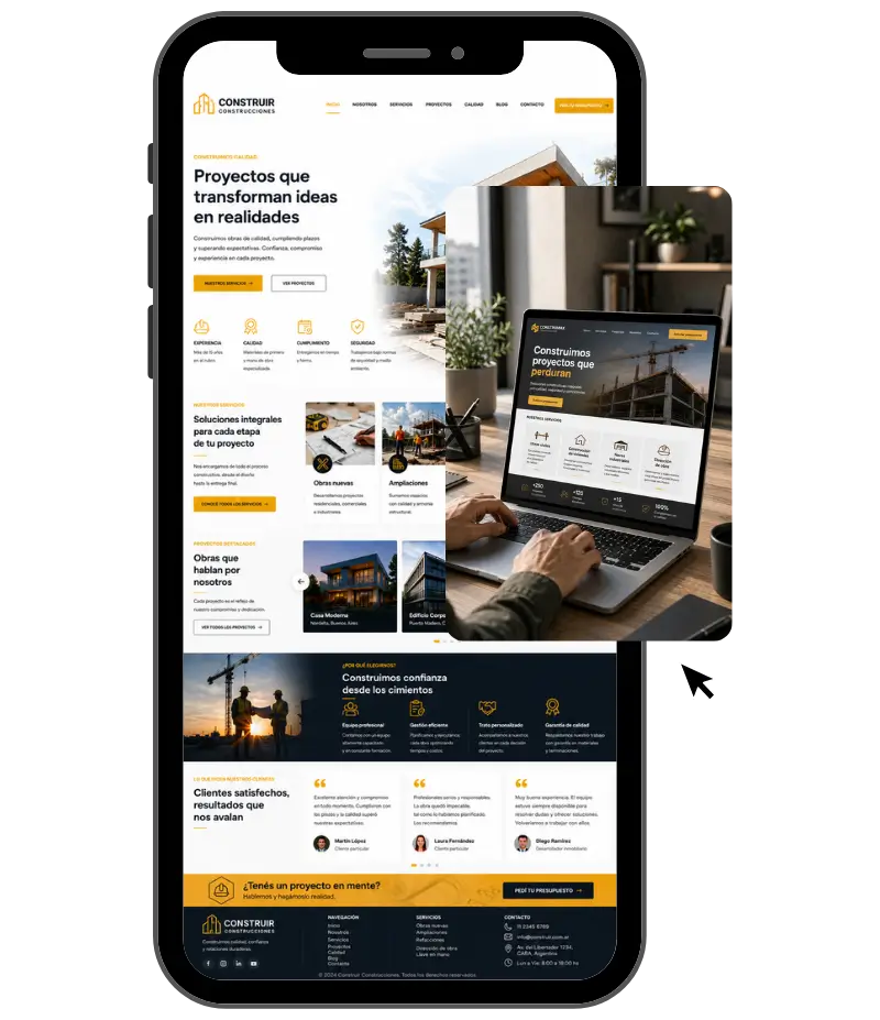 Diseño web página autogestionable
